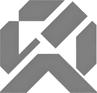 Минималистичный абстрактный логотип компании C-Ap в серых тонах на белом фоне